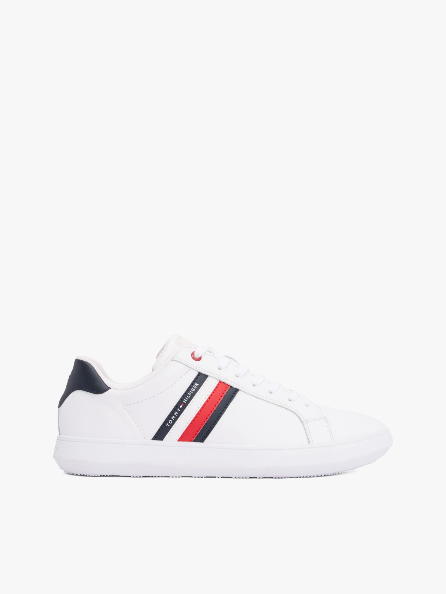 Tommy Hilfiger Stripe Leather Cupsole Sneaker