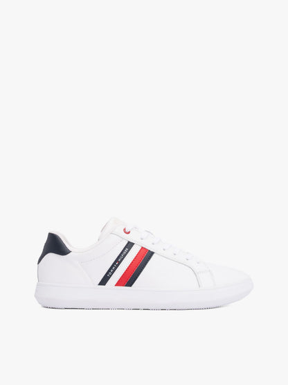 Tommy Hilfiger Stripe Leather Cupsole Sneaker