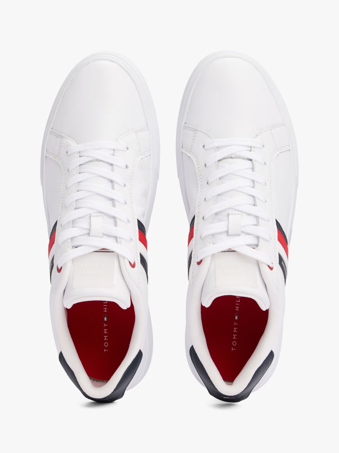 Tommy Hilfiger Stripe Leather Cupsole Sneaker