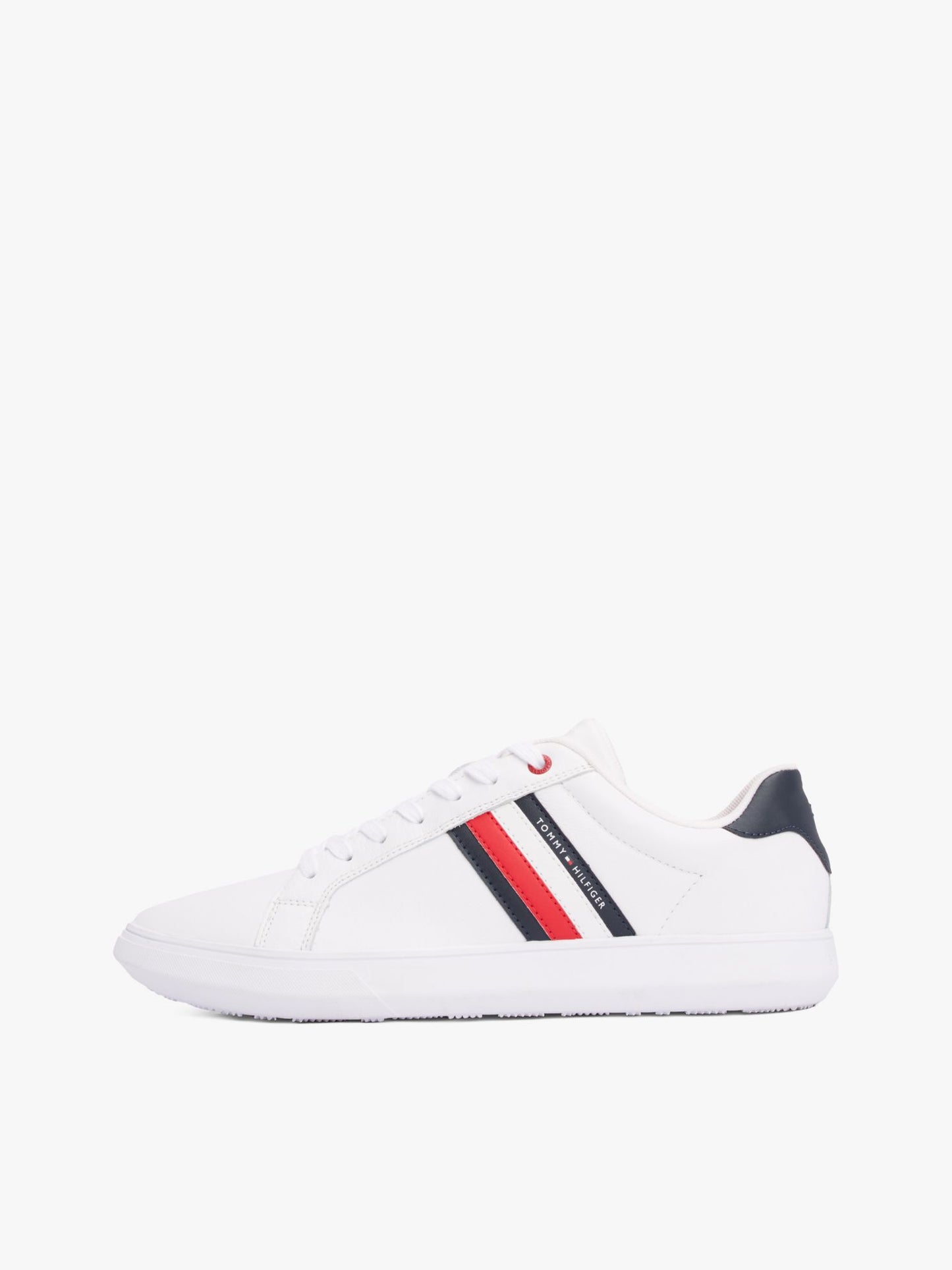 Tommy Hilfiger Stripe Leather Cupsole Sneaker