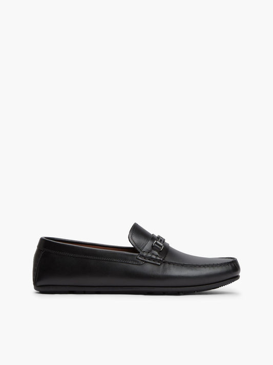 Tommy Hilfiger Flag Hardware Leather Driving Loafer