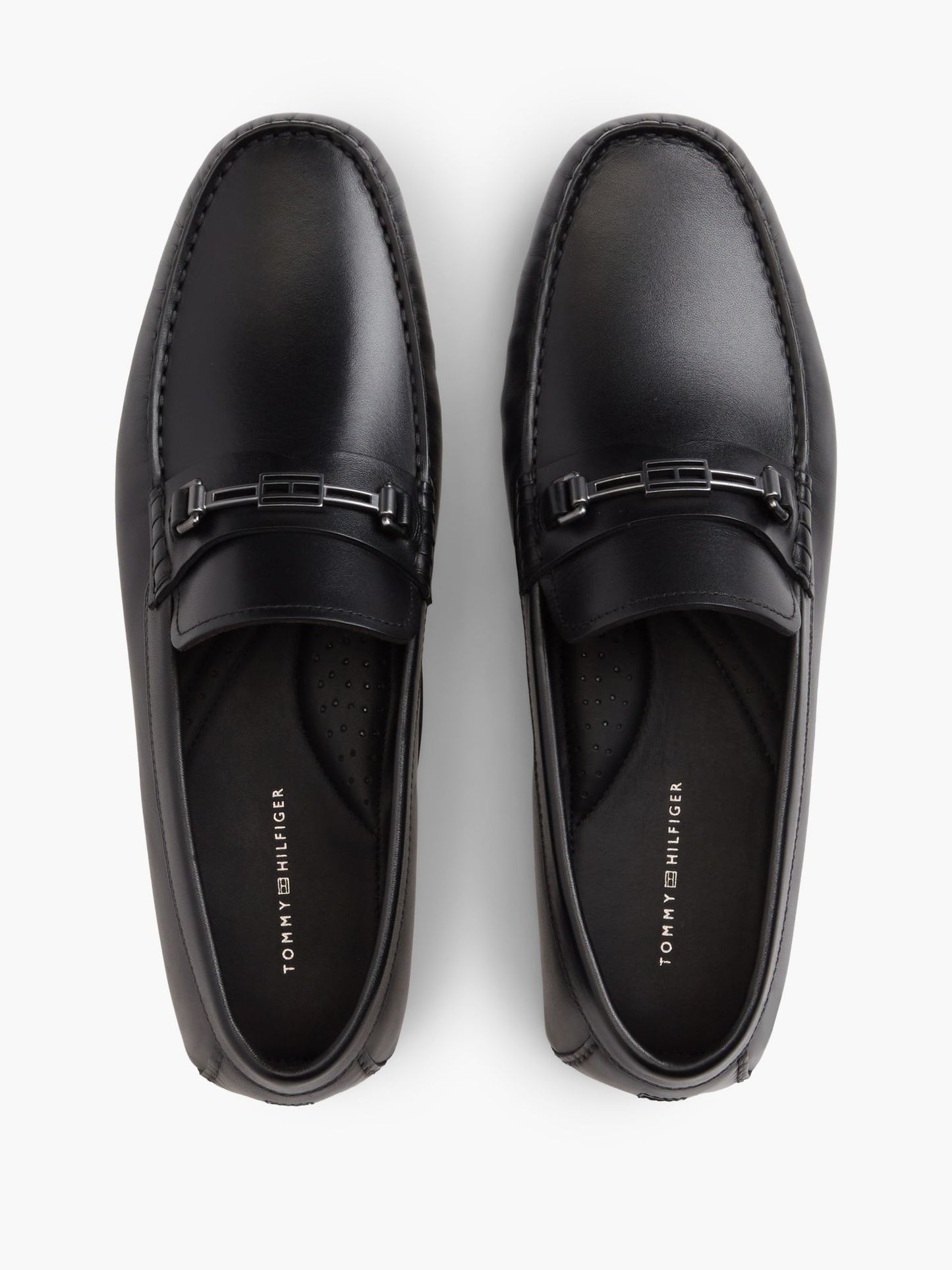 Tommy Hilfiger Flag Hardware Leather Driving Loafer