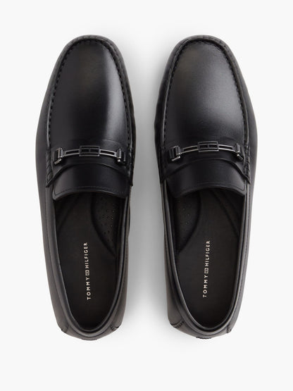 Tommy Hilfiger Flag Hardware Leather Driving Loafer