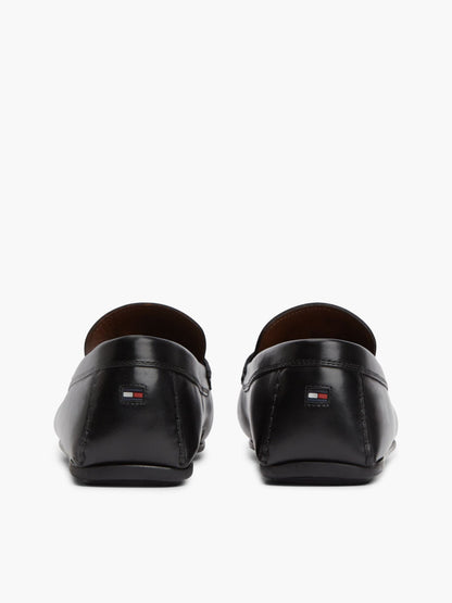 Tommy Hilfiger Flag Hardware Leather Driving Loafer