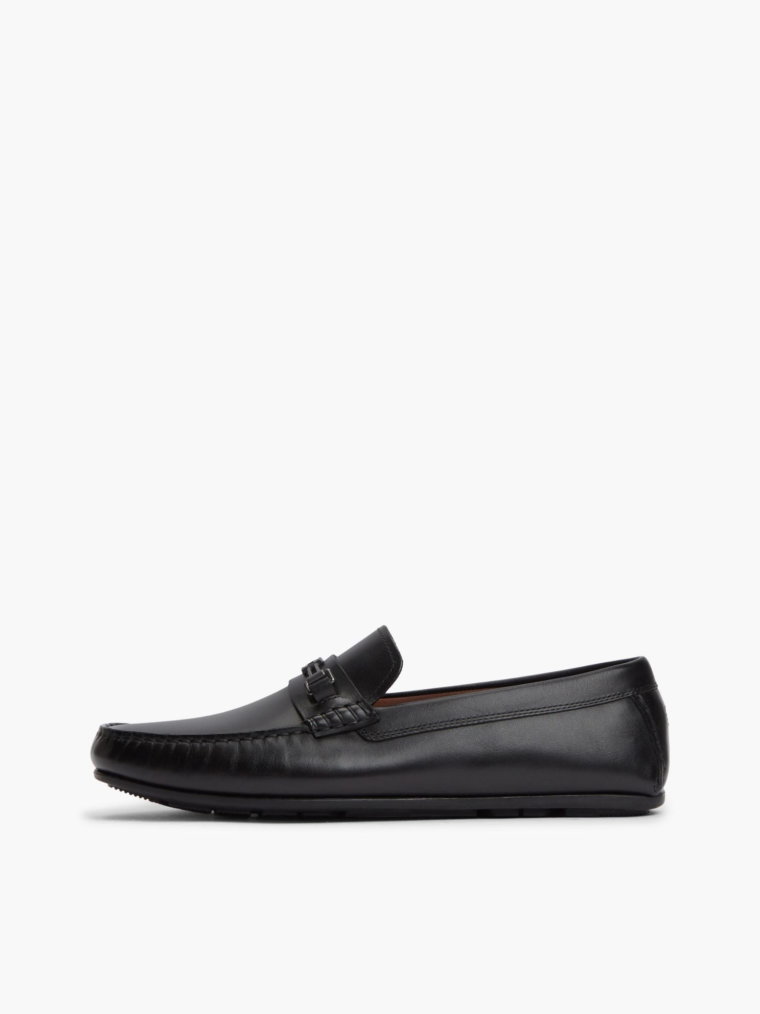 Tommy Hilfiger Flag Hardware Leather Driving Loafer