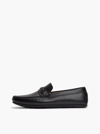 Tommy Hilfiger Flag Hardware Leather Driving Loafer