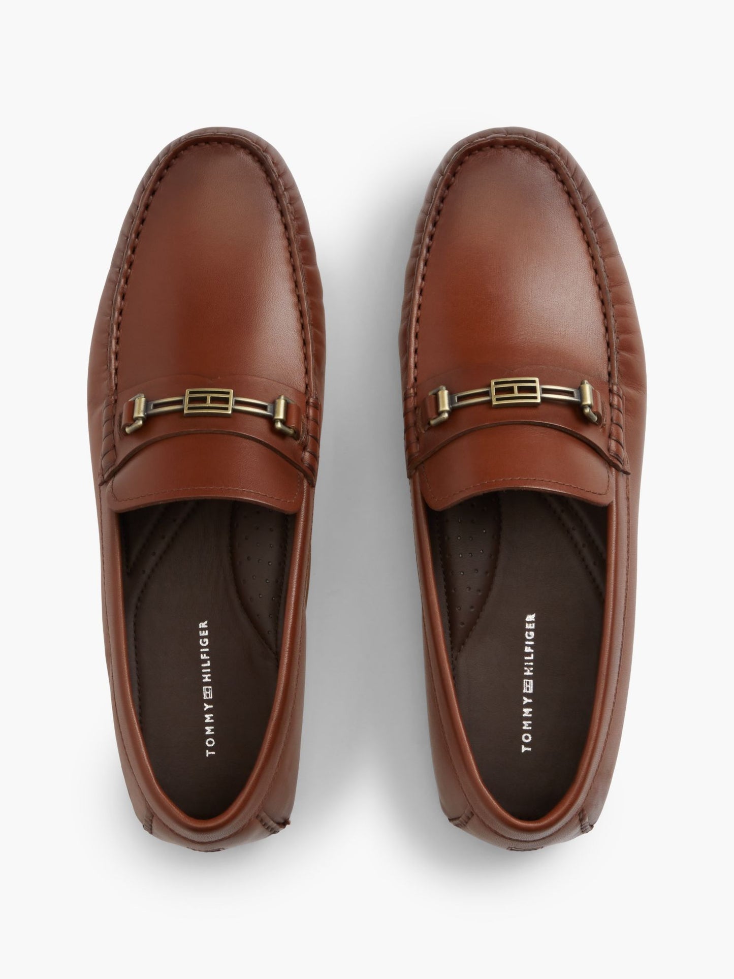 Tommy Hilfiger Flag Hardware Leather Driving Loafer