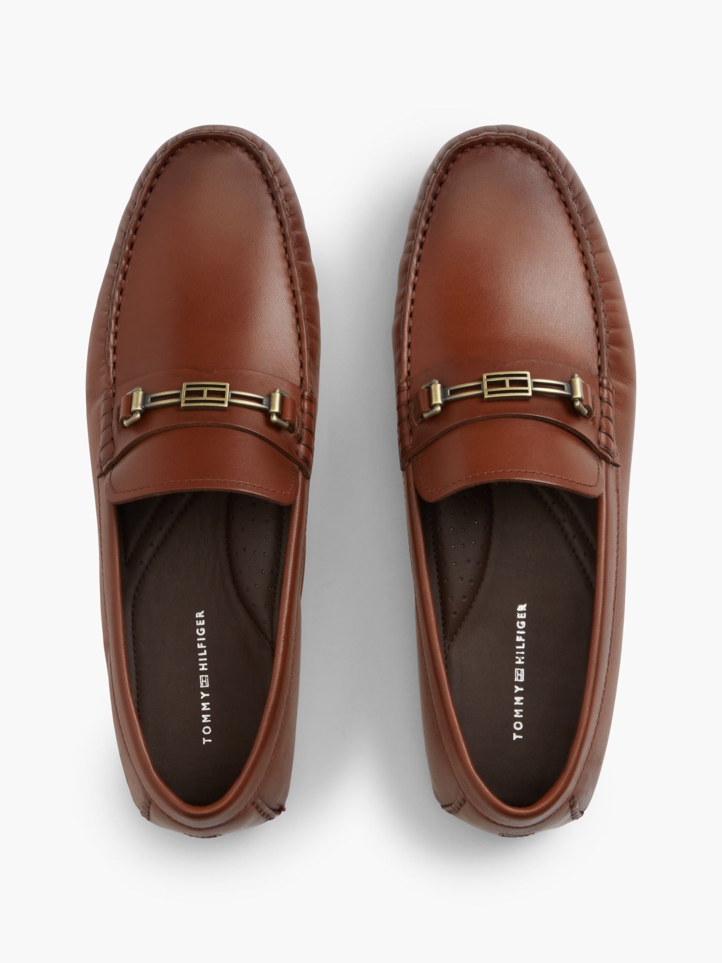 Tommy Hilfiger Flag Hardware Leather Driving Loafer