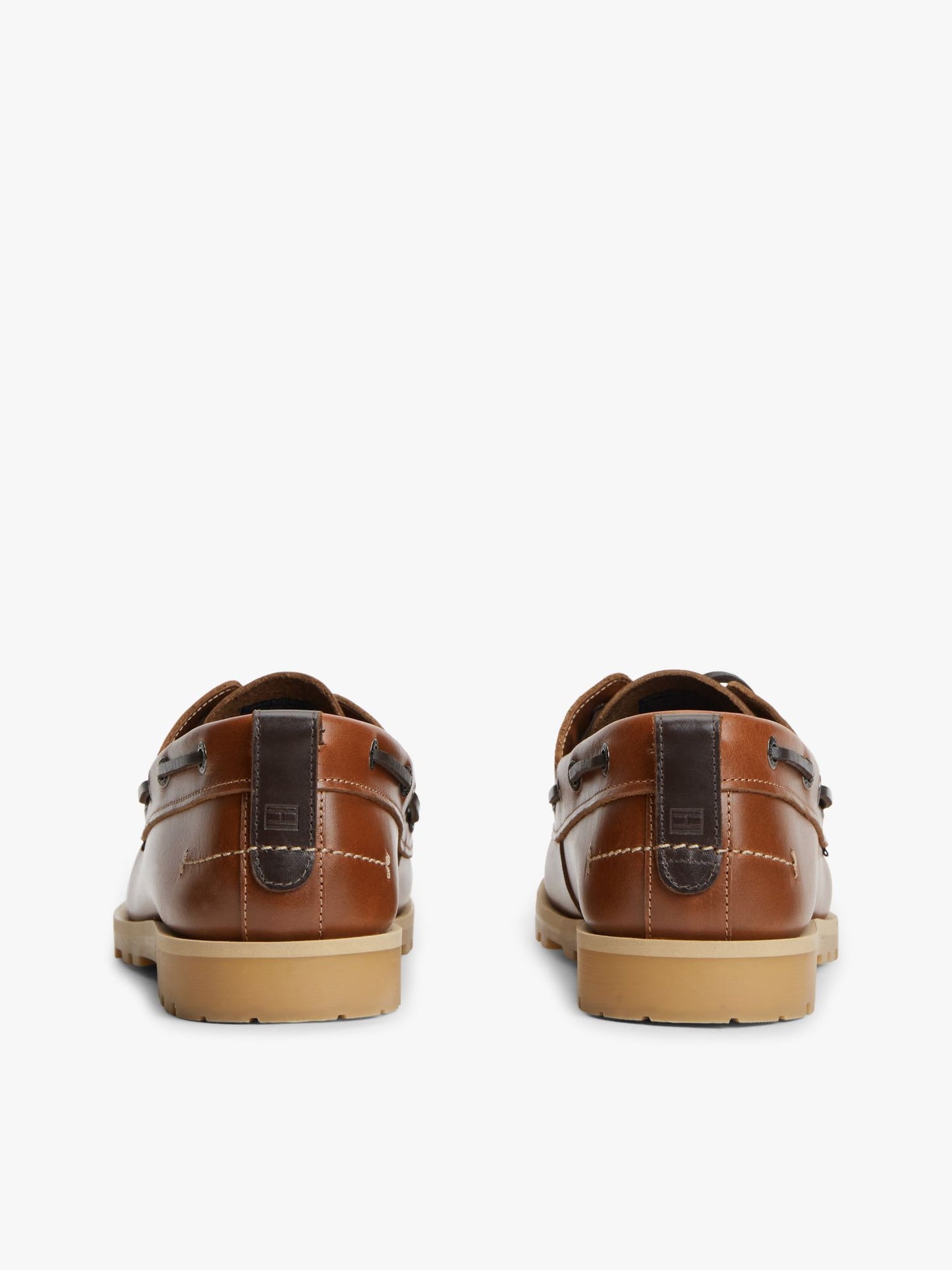 Tommy Hilfiger Woven Leather Boat Shoe