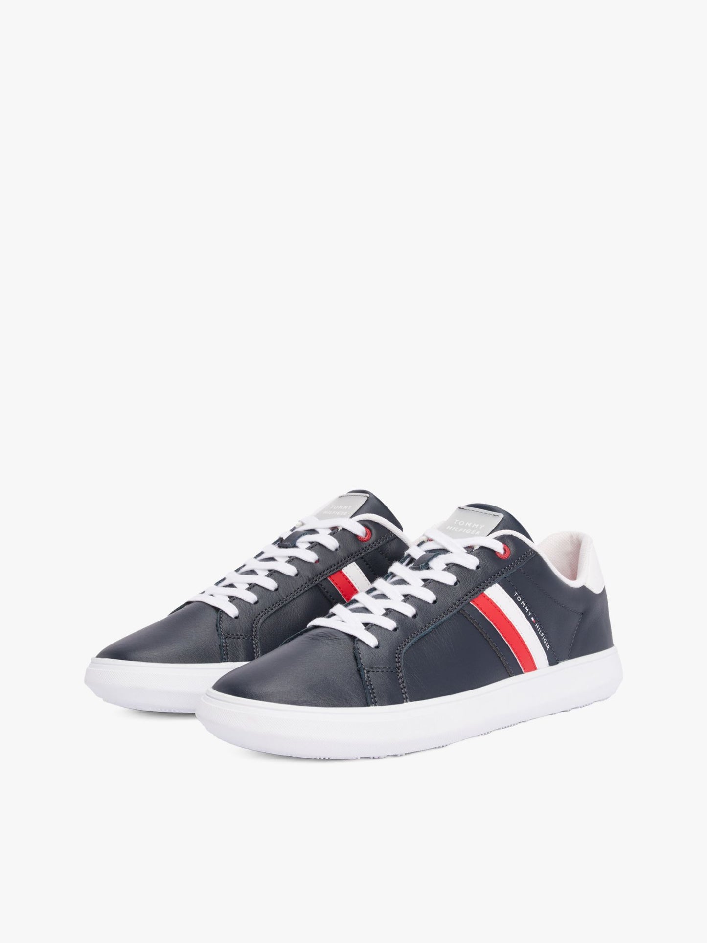 Tommy Hilfiger Stripe Leather Cupsole Sneaker