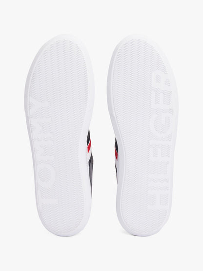 Tommy Hilfiger Stripe Leather Cupsole Sneaker