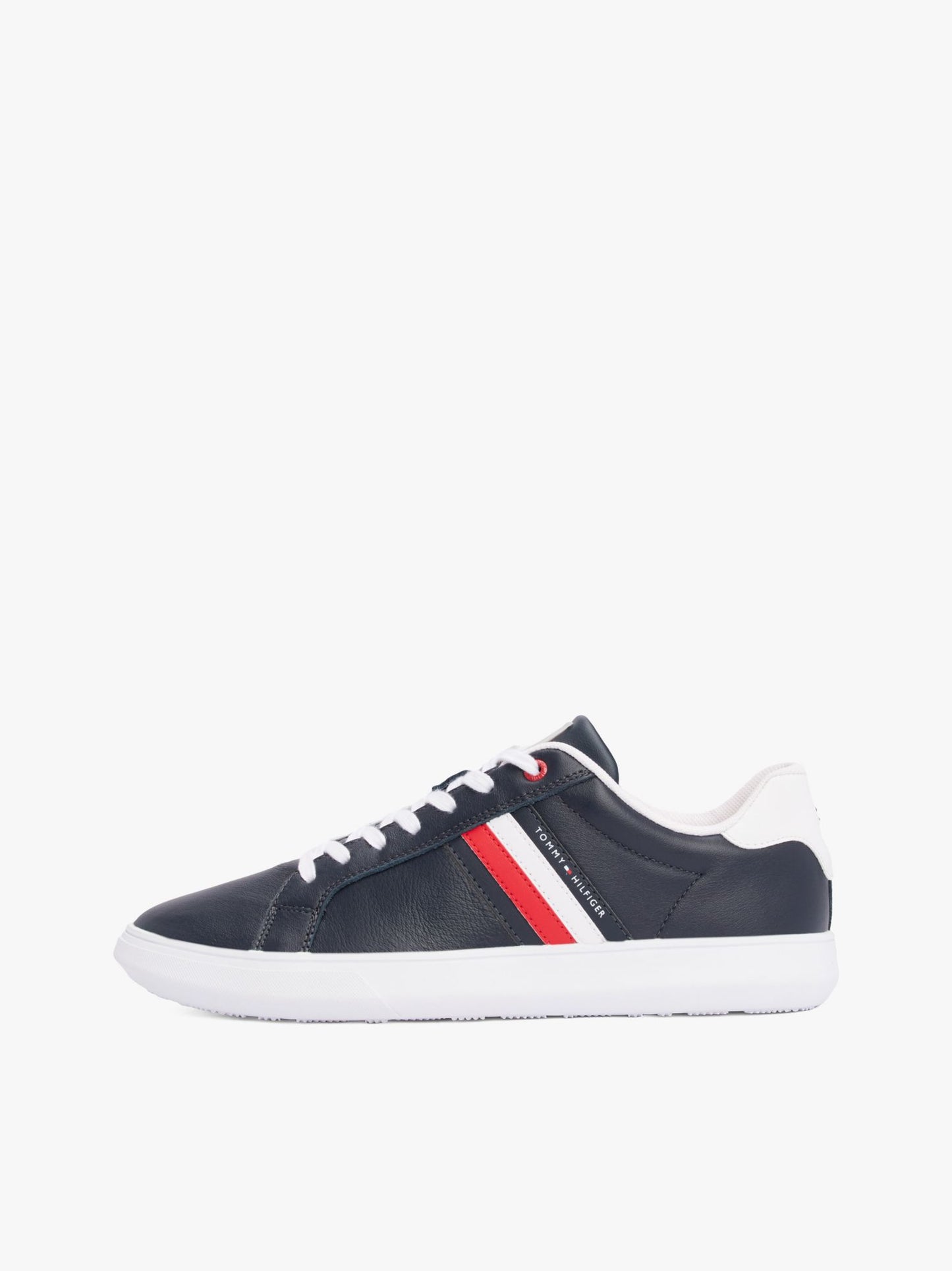 Tommy Hilfiger Stripe Leather Cupsole Sneaker