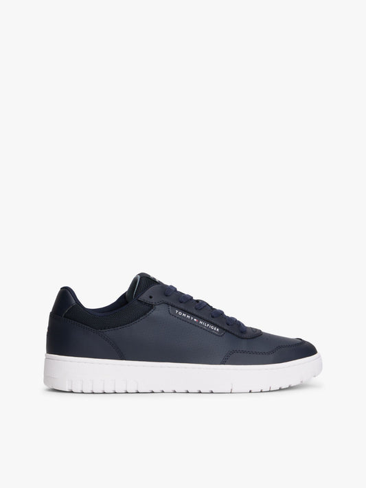 Tommy Hilfiger Mixed Media Leather Court Sneaker