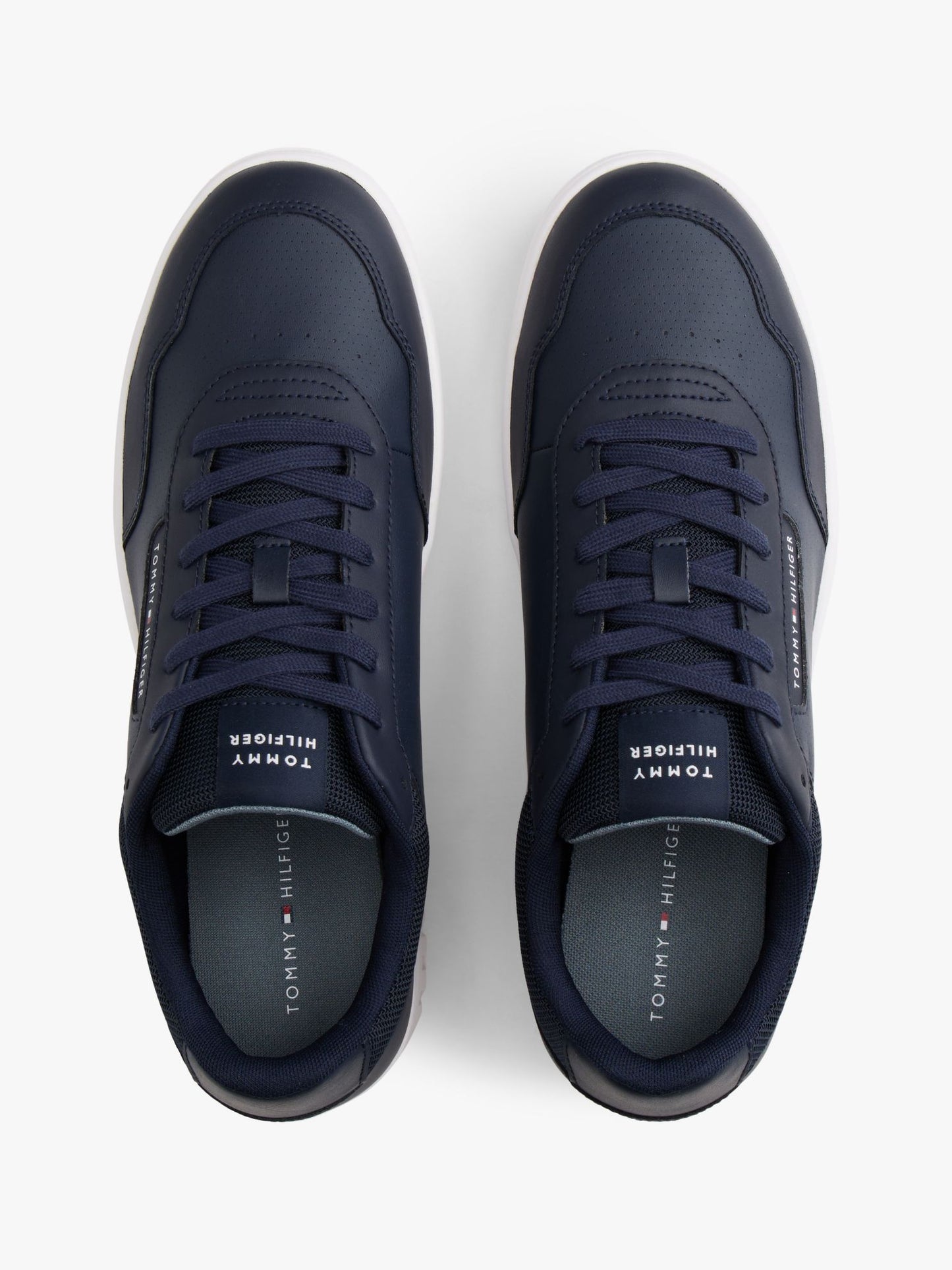 Tommy Hilfiger Mixed Media Leather Court Sneaker