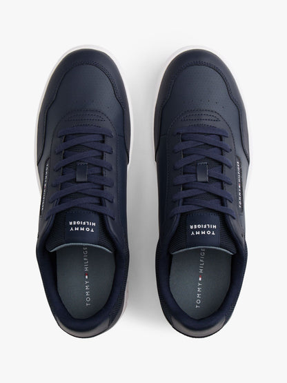 Tommy Hilfiger Mixed Media Leather Court Sneaker