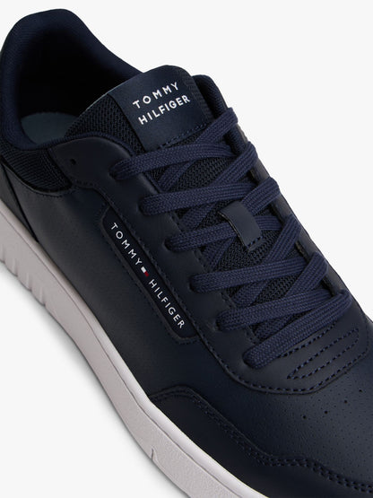 Tommy Hilfiger Mixed Media Leather Court Sneaker