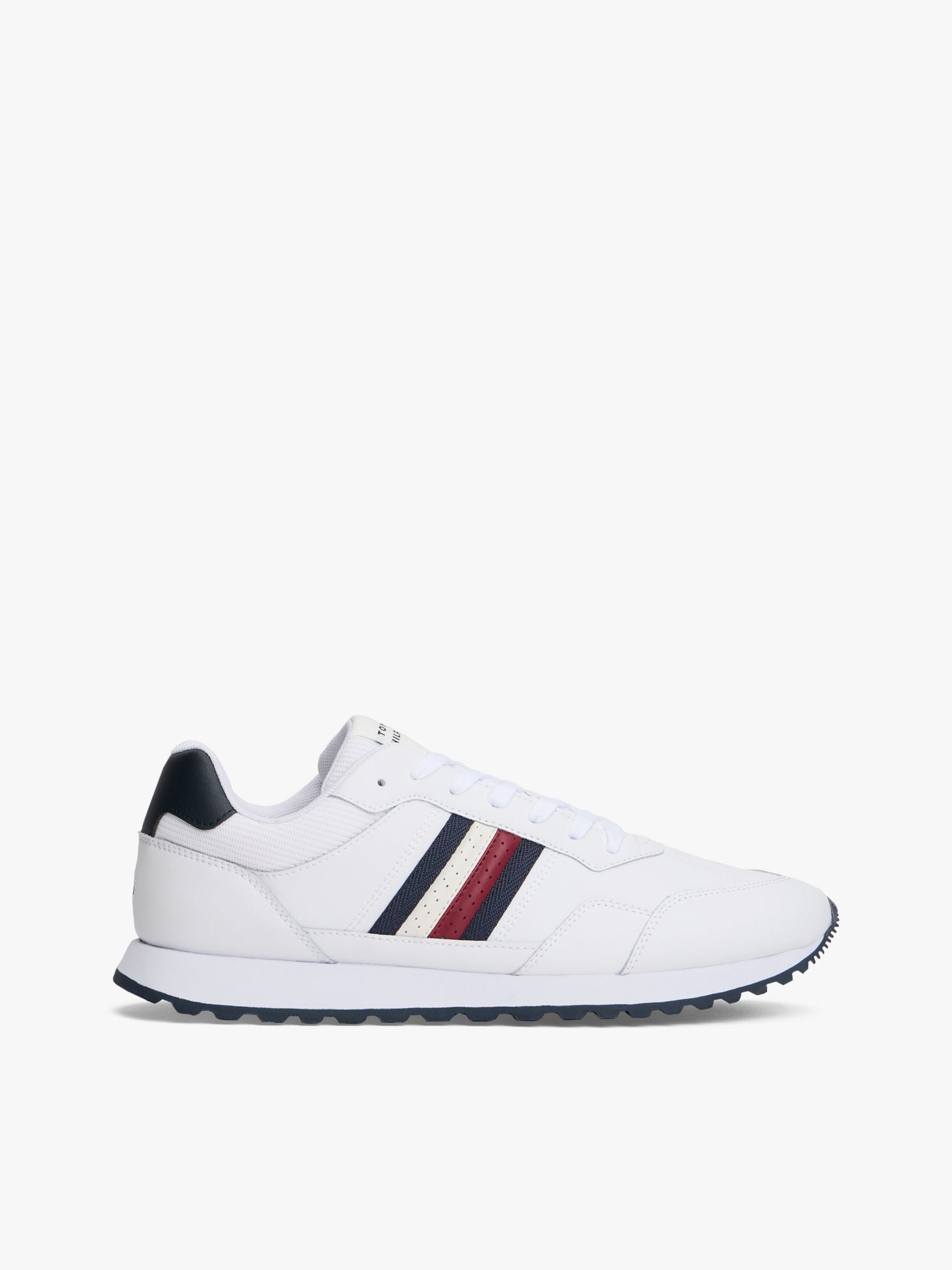 Tommy Hilfiger Signature Stripe Leather-Mix Sneaker