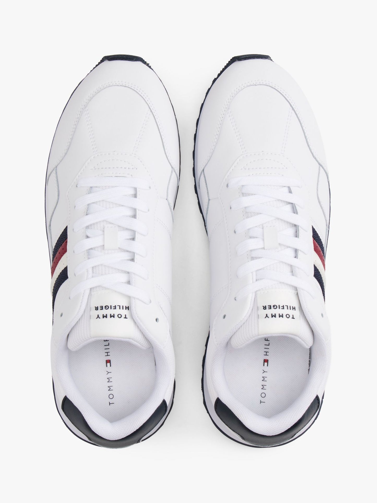 Tommy Hilfiger Signature Stripe Leather-Mix Sneaker