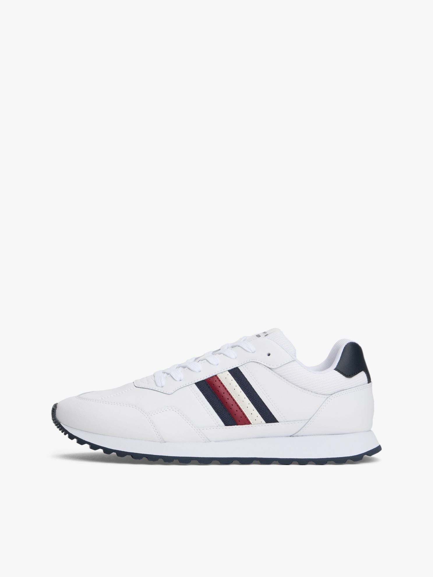 Tommy Hilfiger Signature Stripe Leather-Mix Sneaker