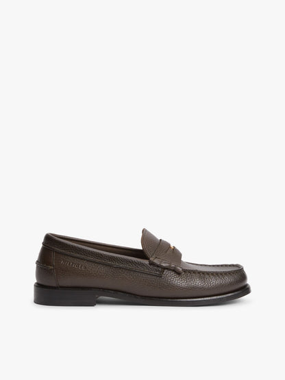 Tommy Hilfiger Pebbled Leather Penny Loafer