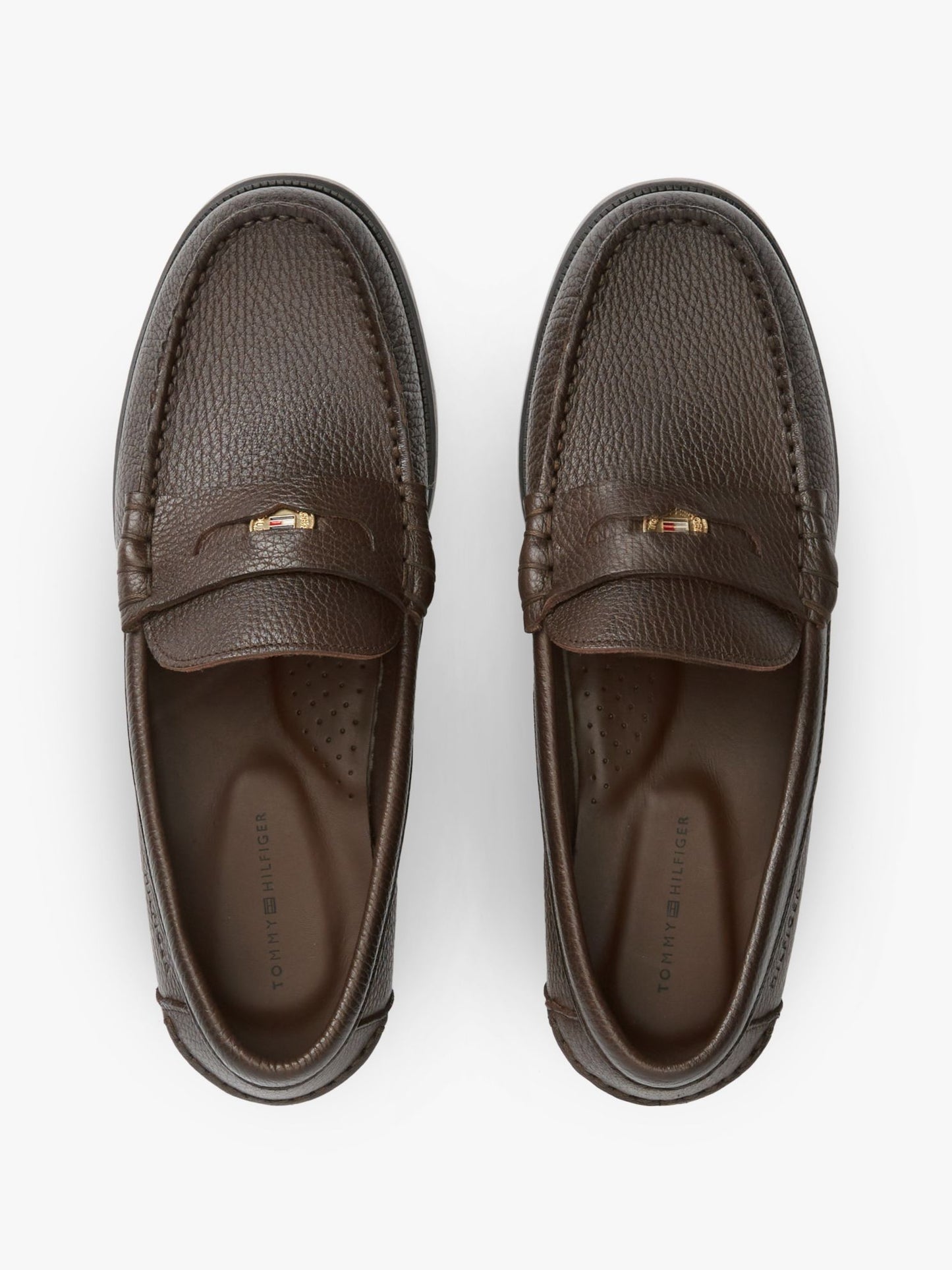 Tommy Hilfiger Pebbled Leather Penny Loafer
