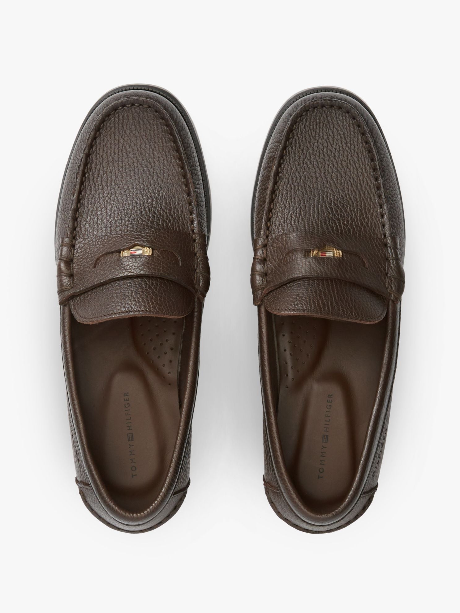 Tommy Hilfiger Pebbled Leather Penny Loafer