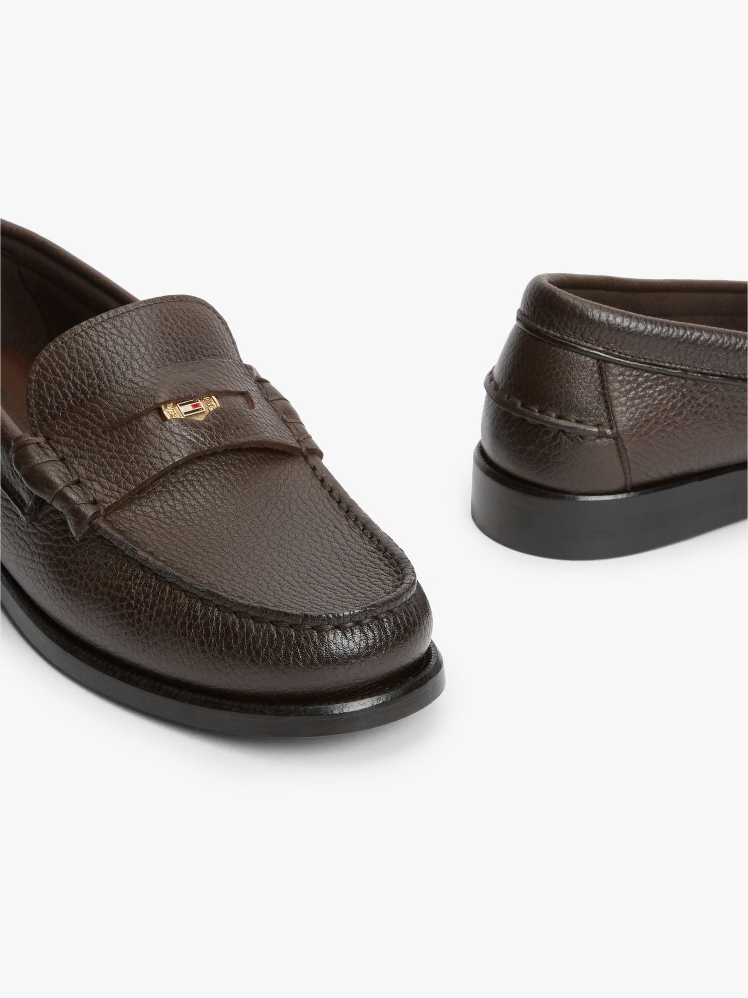 Tommy Hilfiger Pebbled Leather Penny Loafer