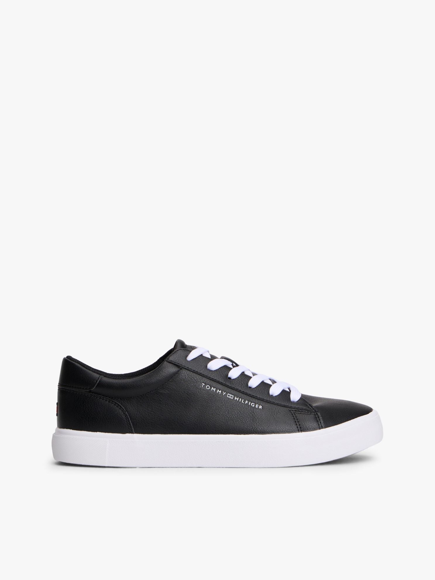 Tommy Hilfiger Metallic Logo Pebbled Court Sneaker