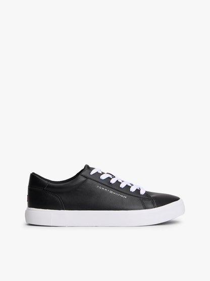 Tommy Hilfiger Metallic Logo Pebbled Court Sneaker