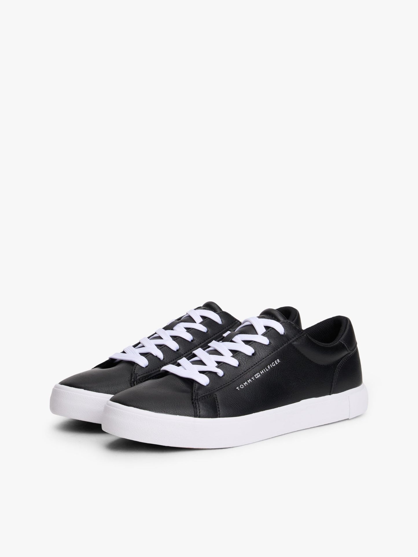 Tommy Hilfiger Metallic Logo Pebbled Court Sneaker