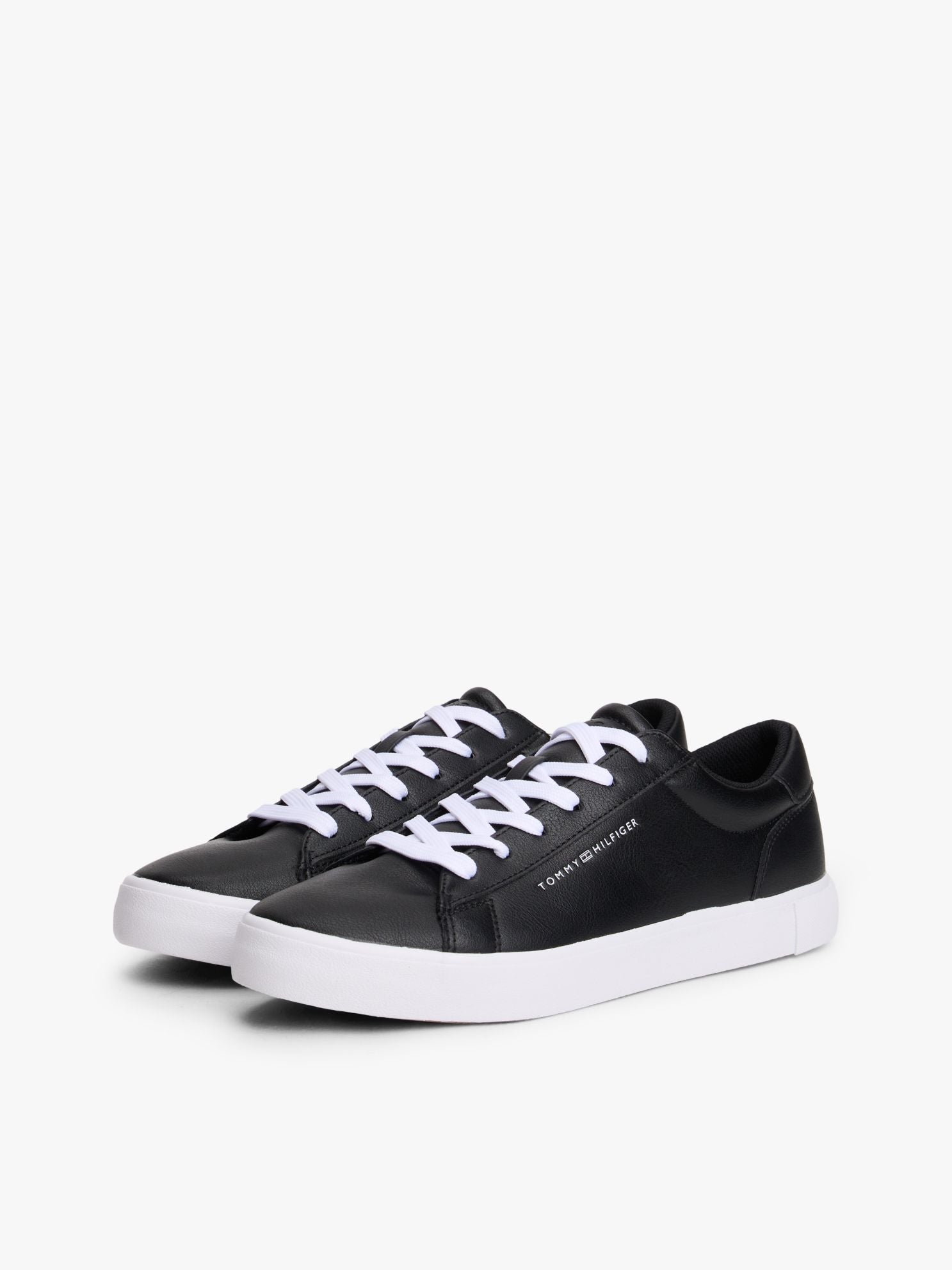Tommy Hilfiger Metallic Logo Pebbled Court Sneaker