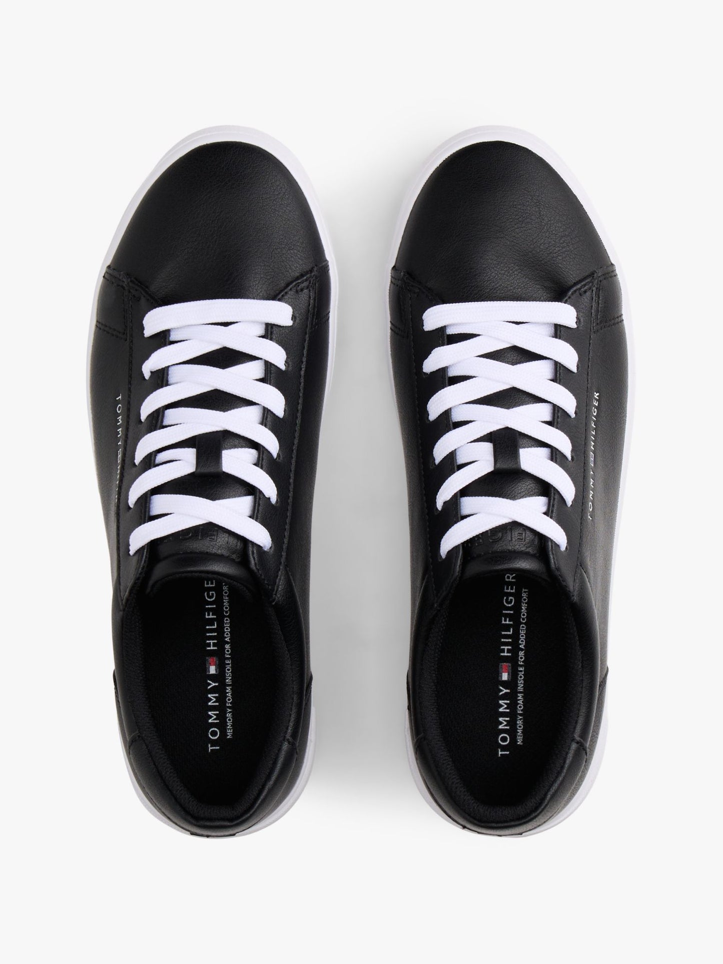 Tommy Hilfiger Metallic Logo Pebbled Court Sneaker