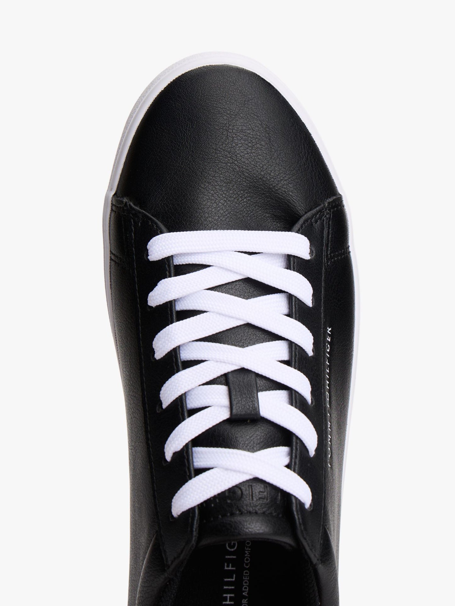 Tommy Hilfiger Metallic Logo Pebbled Court Sneaker