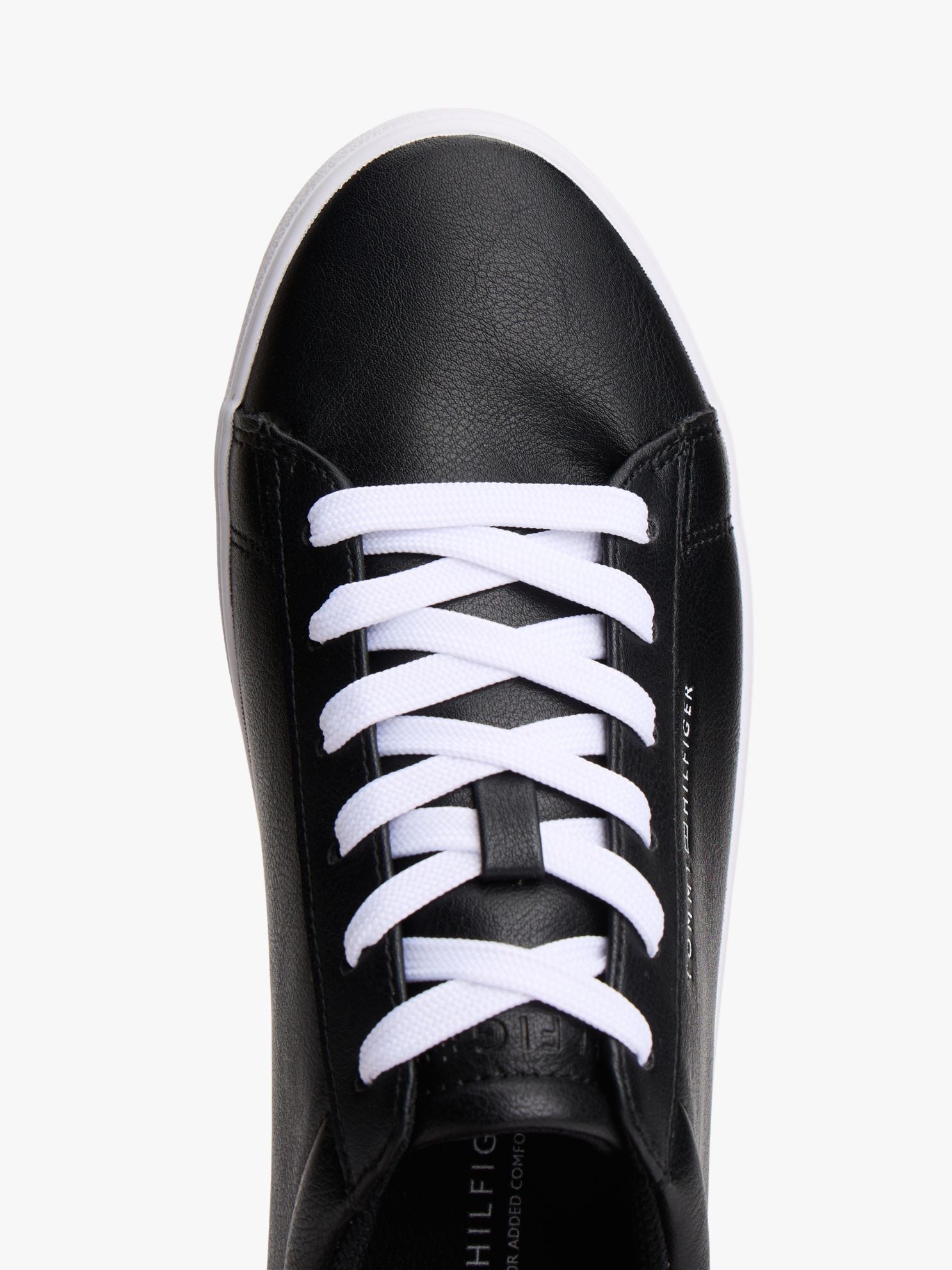 Tommy Hilfiger Metallic Logo Pebbled Court Sneaker