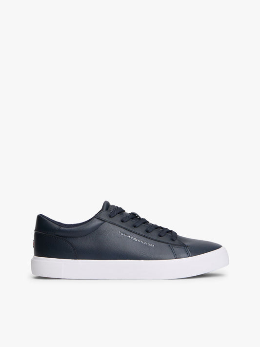 Tommy Hilfiger Metallic Logo Pebbled Court Sneaker