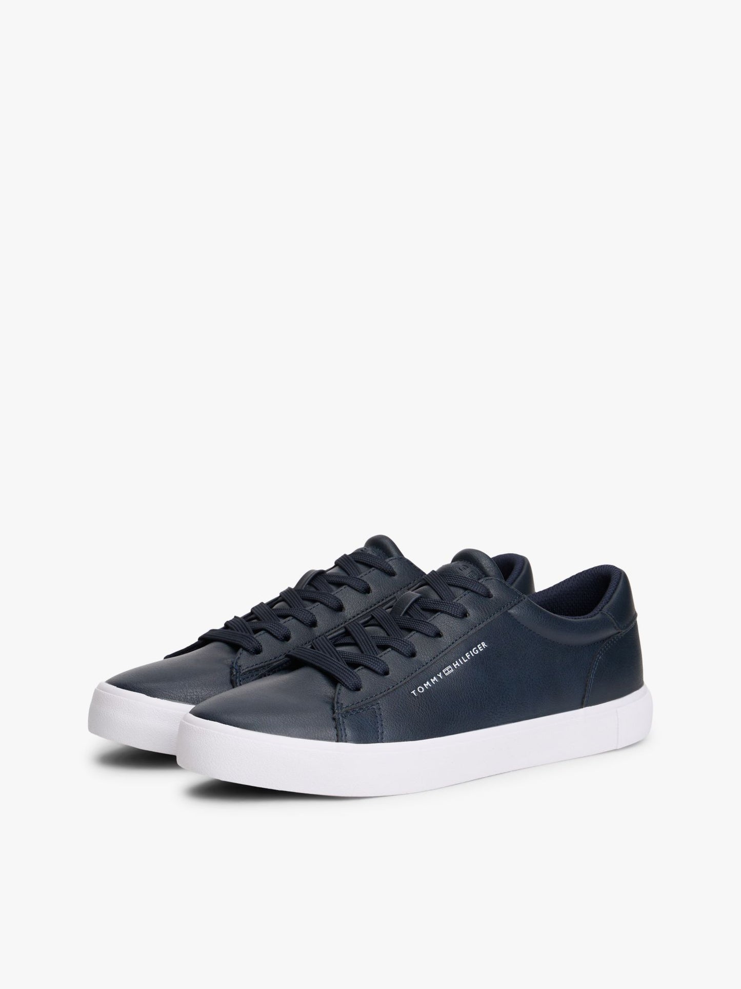 Tommy Hilfiger Metallic Logo Pebbled Court Sneaker