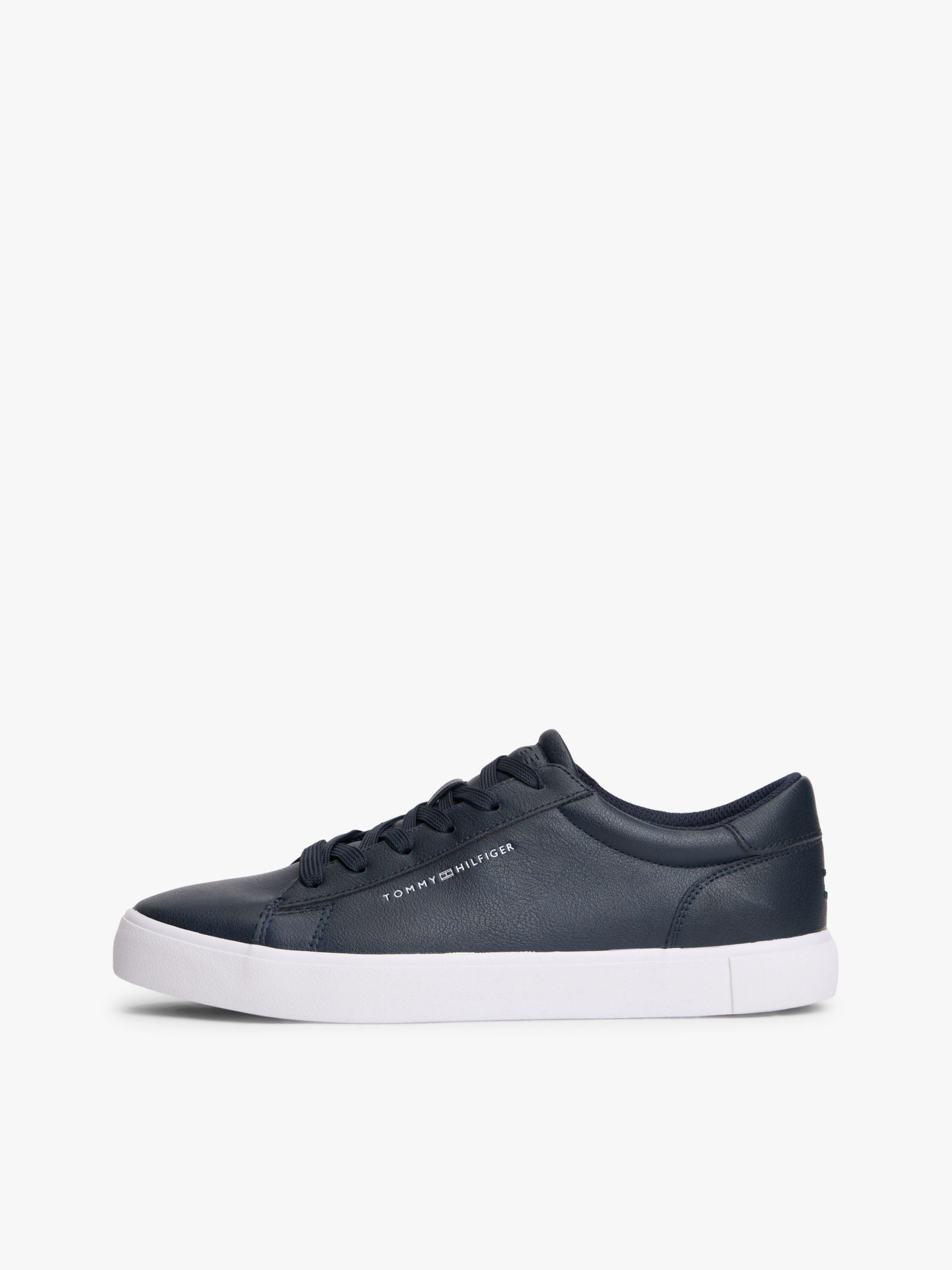 Tommy Hilfiger Metallic Logo Pebbled Court Sneaker