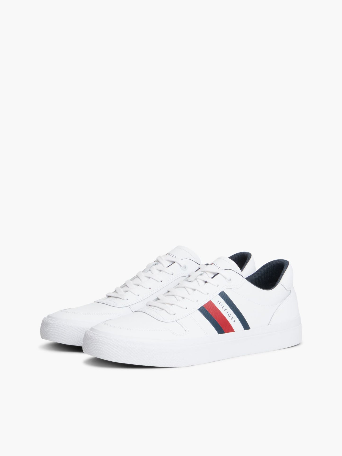 Tommy Hilfiger Signature Stripe Coated Leather Sneaker