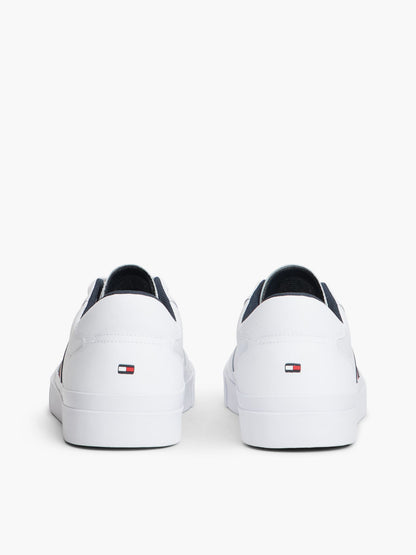 Tommy Hilfiger Signature Stripe Coated Leather Sneaker