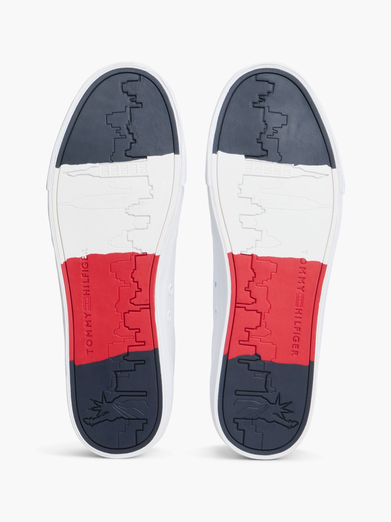 Tommy Hilfiger Signature Stripe Coated Leather Sneaker