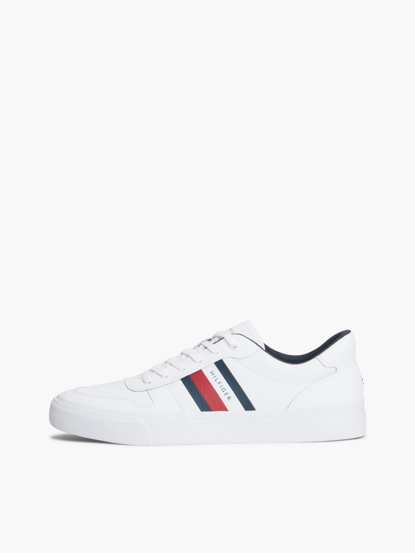 Tommy Hilfiger Signature Stripe Coated Leather Sneaker