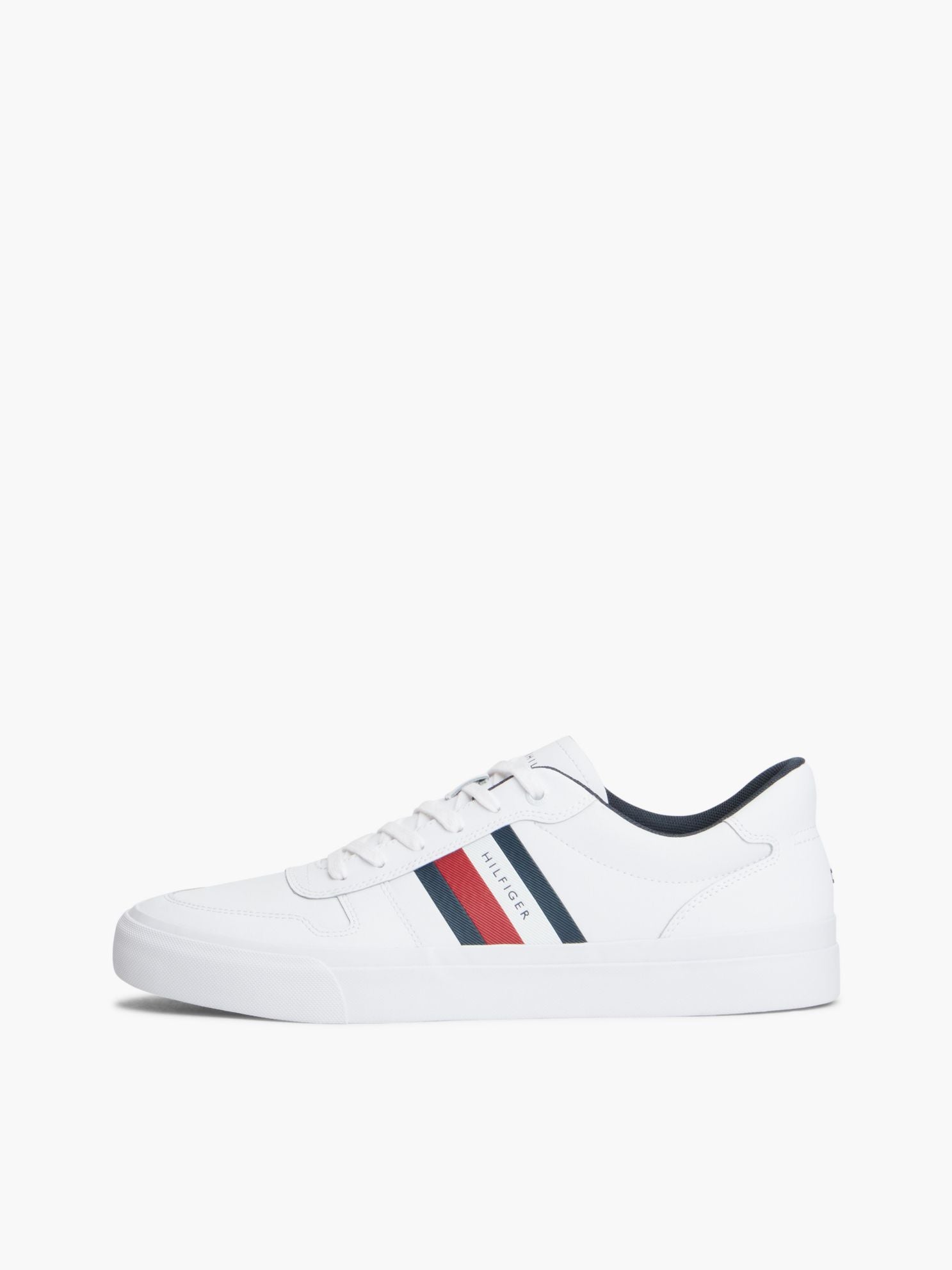 Tommy Hilfiger Signature Stripe Coated Leather Sneaker
