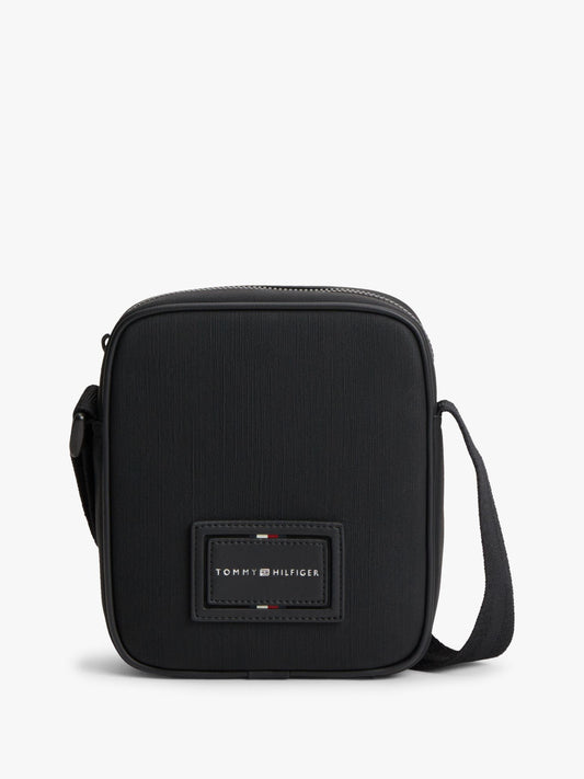 Tommy Hilfiger Hilfiger Logo Textured Mini Reporter Bag