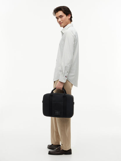 Tommy Hilfiger Hilfiger Logo Textured Laptop Bag