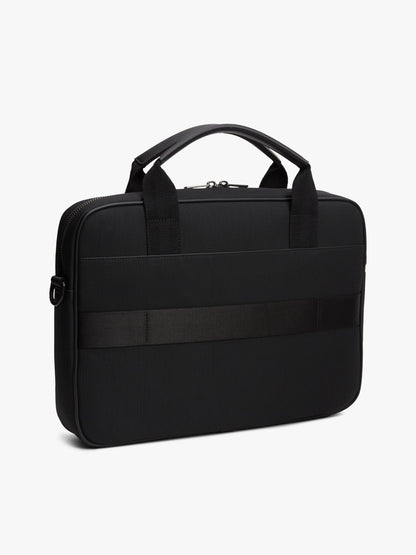 Tommy Hilfiger Hilfiger Logo Textured Laptop Bag