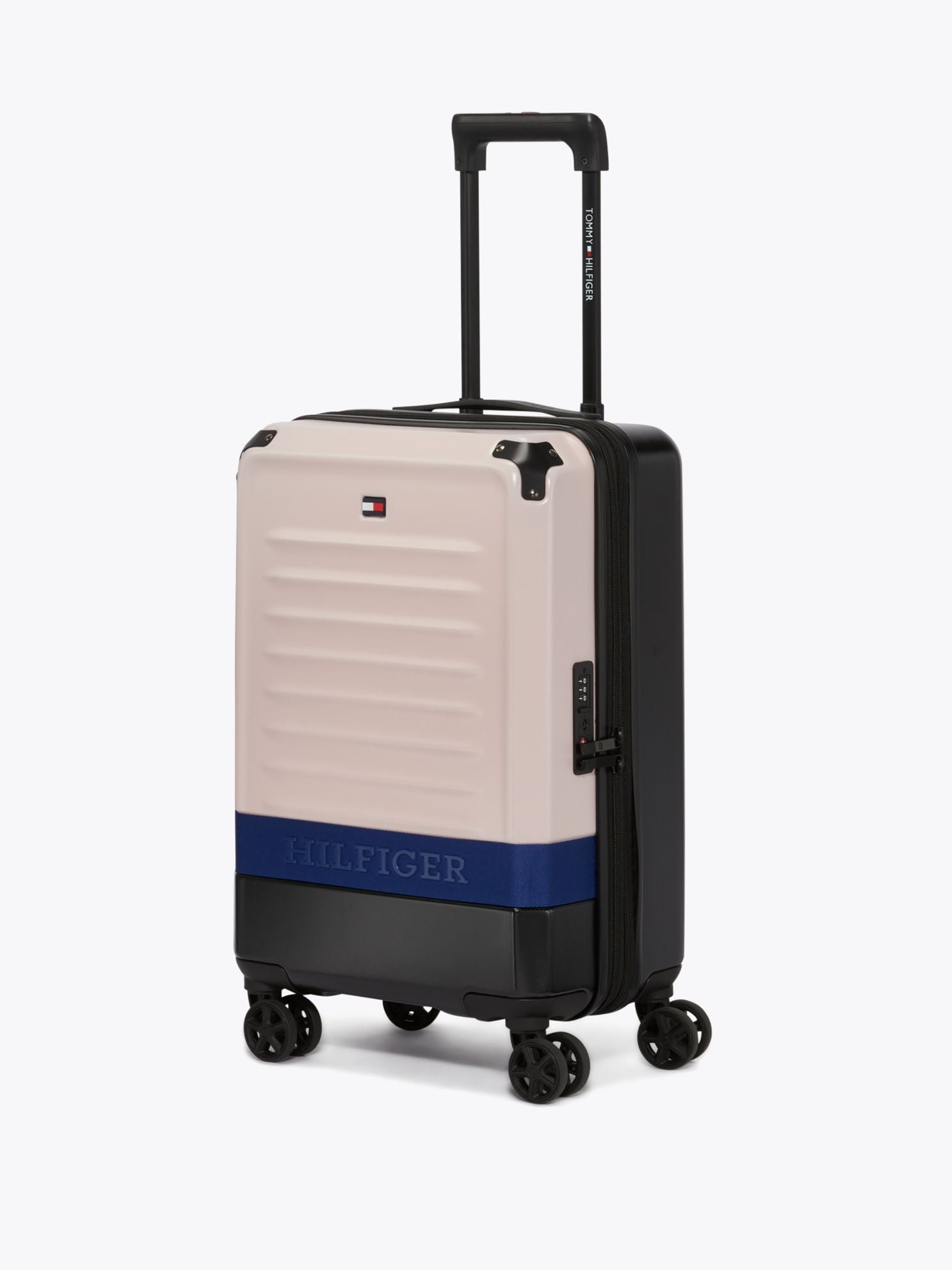 Tommy Hilfiger 21" Colorblock Hardcase Spinner Luggage