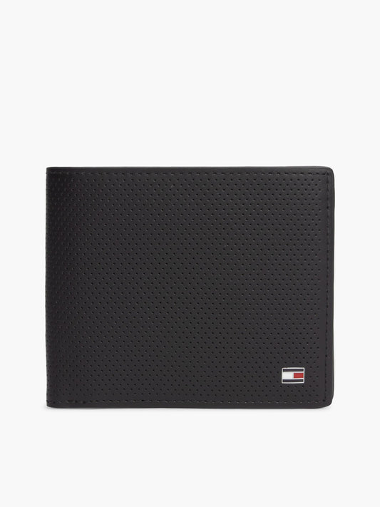 Tommy Hilfiger Textured Leather Card & Coin Wallet