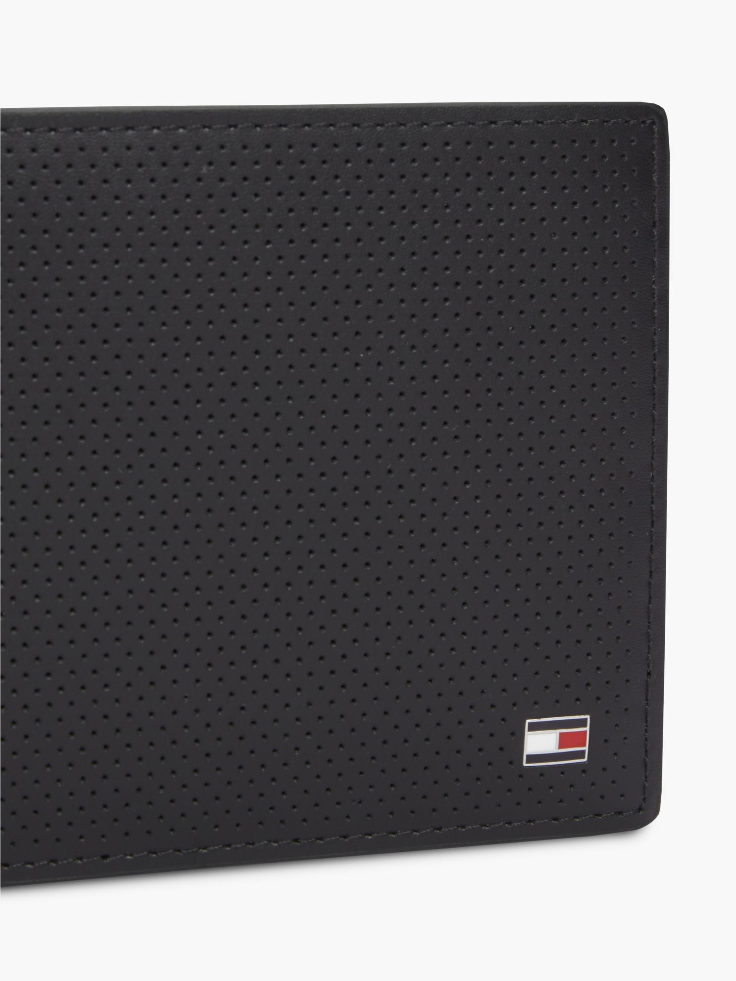 Tommy Hilfiger Textured Leather Card & Coin Wallet