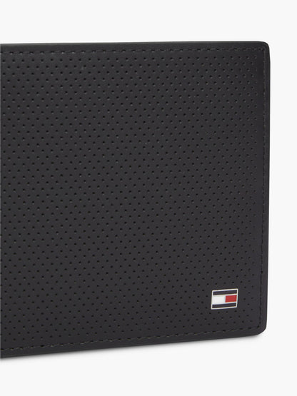 Tommy Hilfiger Textured Leather Card & Coin Wallet
