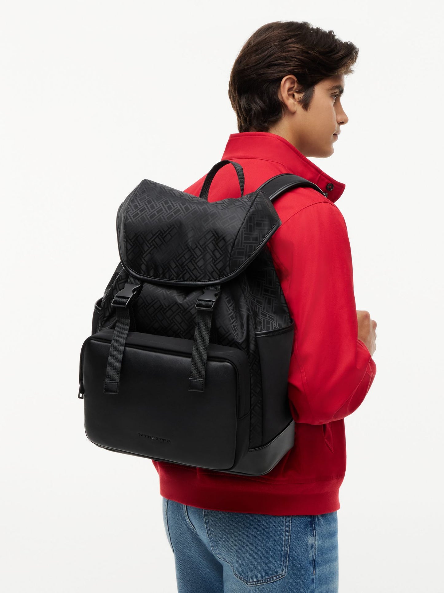 Tommy Hilfiger Flag Logo Jacquard Travel Backpack